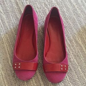 Cole Han Suede Ballet Flats
